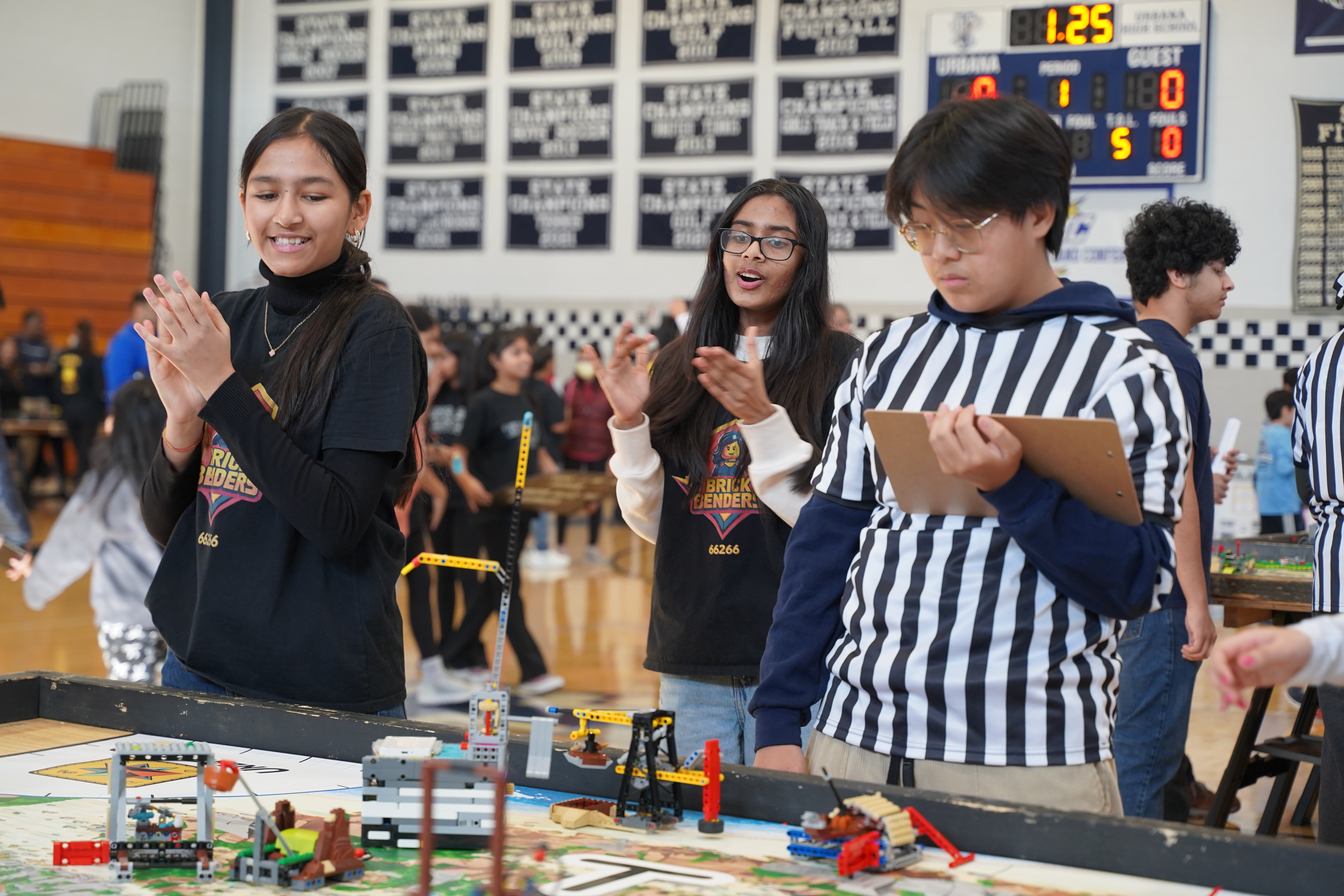 Students competing at the Frederick FLL Qualifier