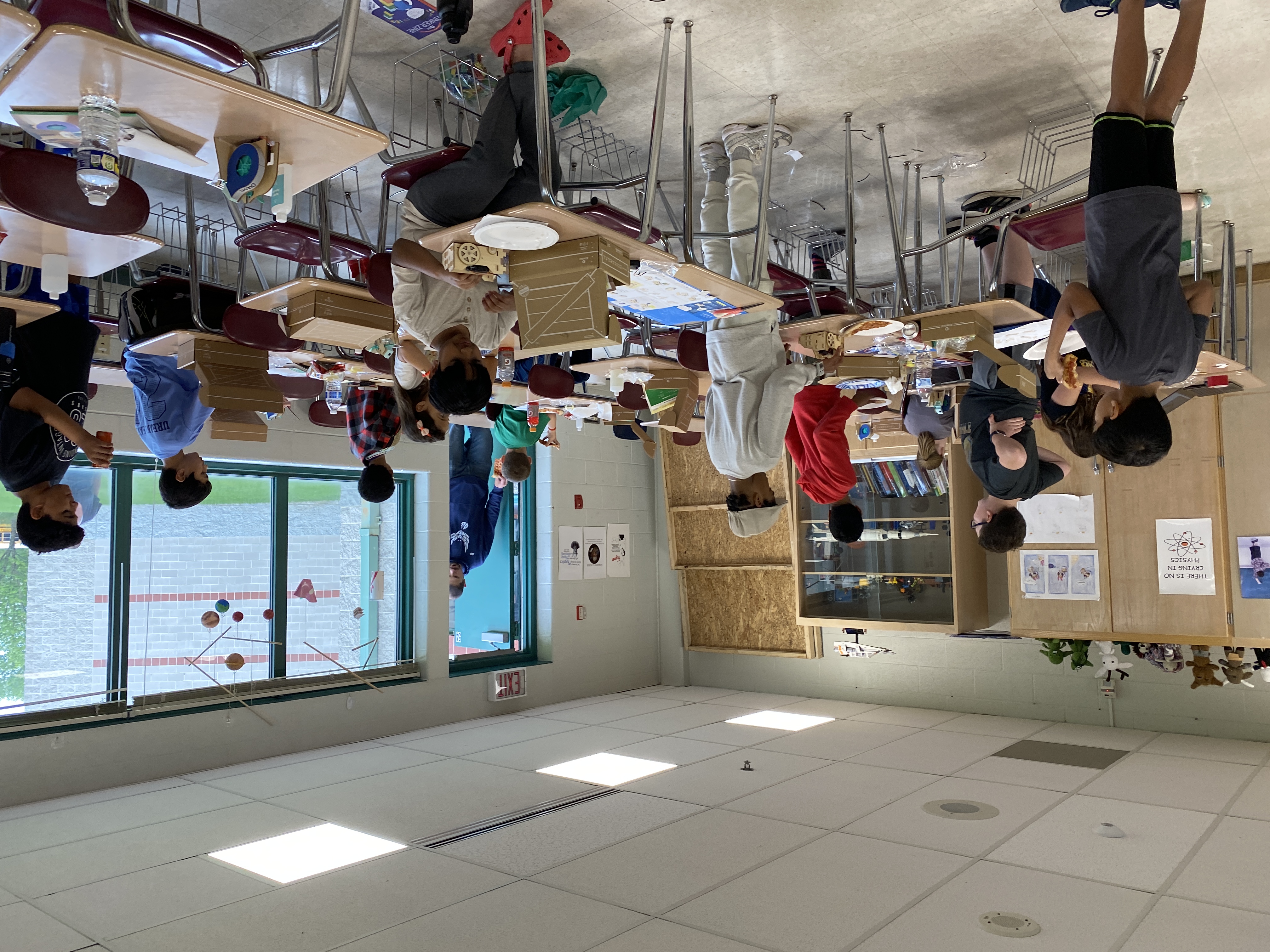 CryptoHawks students running a STEM night activity