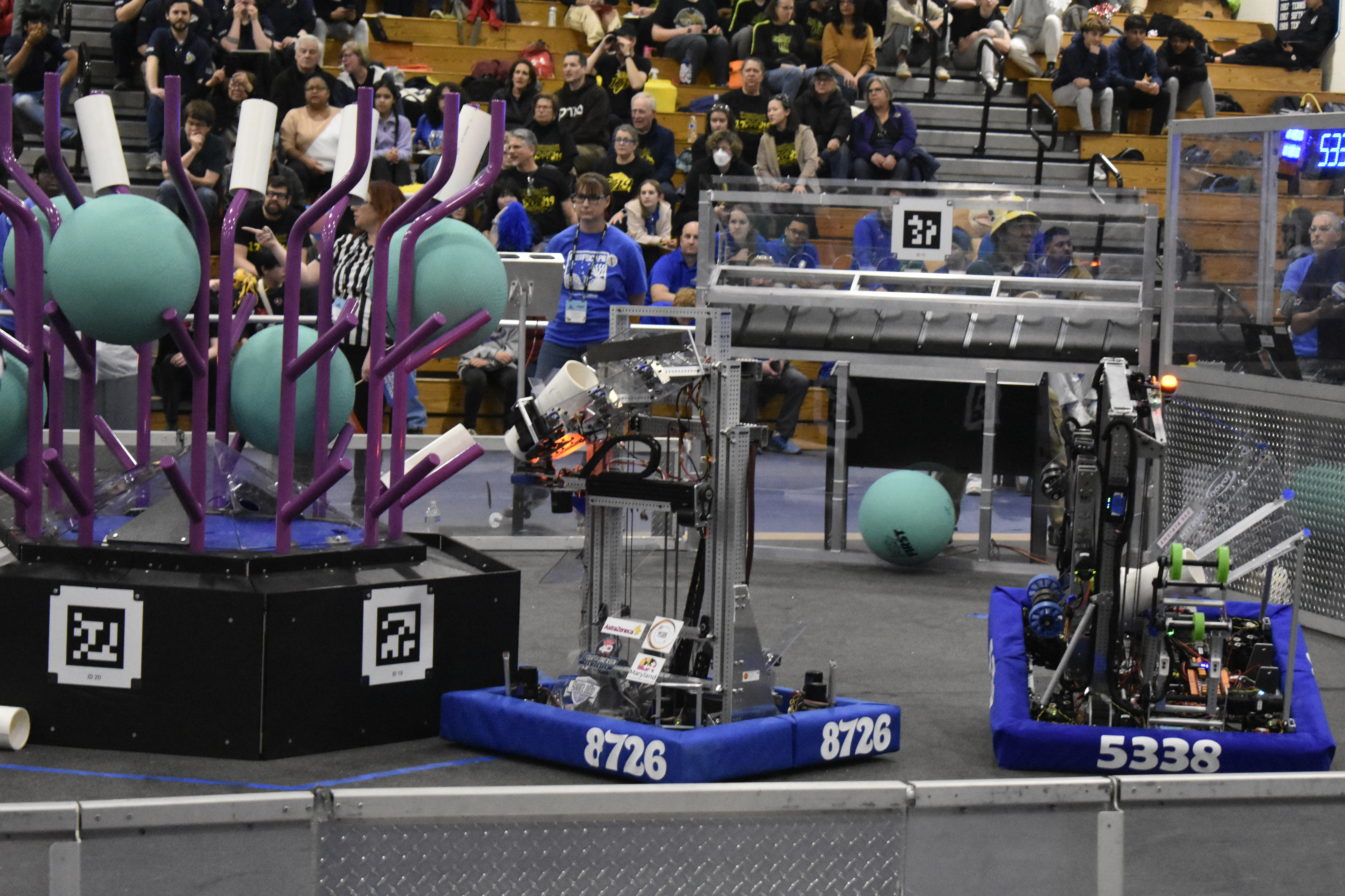 CryptoHawks 2025 robot at competition
