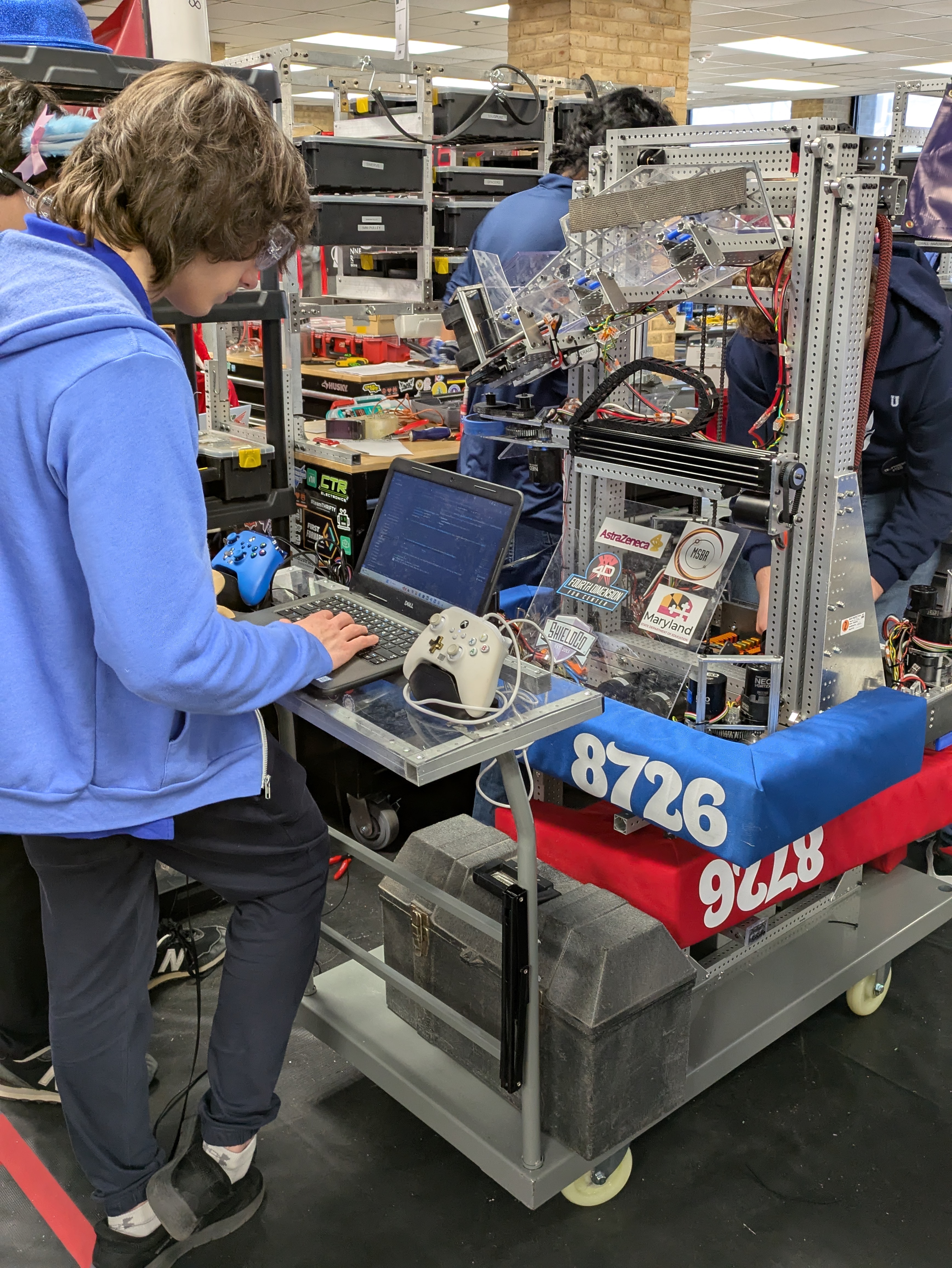 CryptoHawks control sub-team running a systems check
